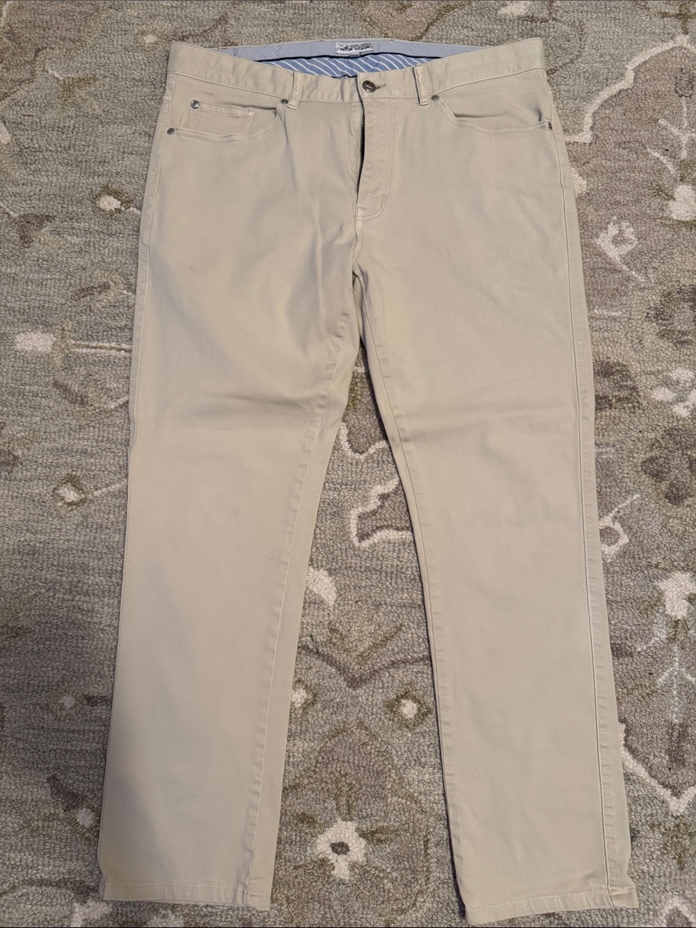 Peter Millar Cream/Tan Chino Pants - Picture 2 of 6